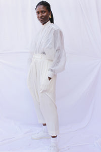 Baloon Shape Cream Trouser