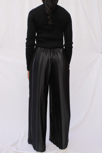 Silk Pleated Maxi Trouser