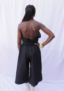 High Waisted Tie Straight Pant