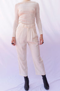 High-waisted Butter Trousers