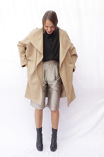Cargar imagen en el visor de la galería, abrigo lana capucha beige
