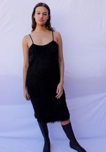 Black Fuzzy Dress