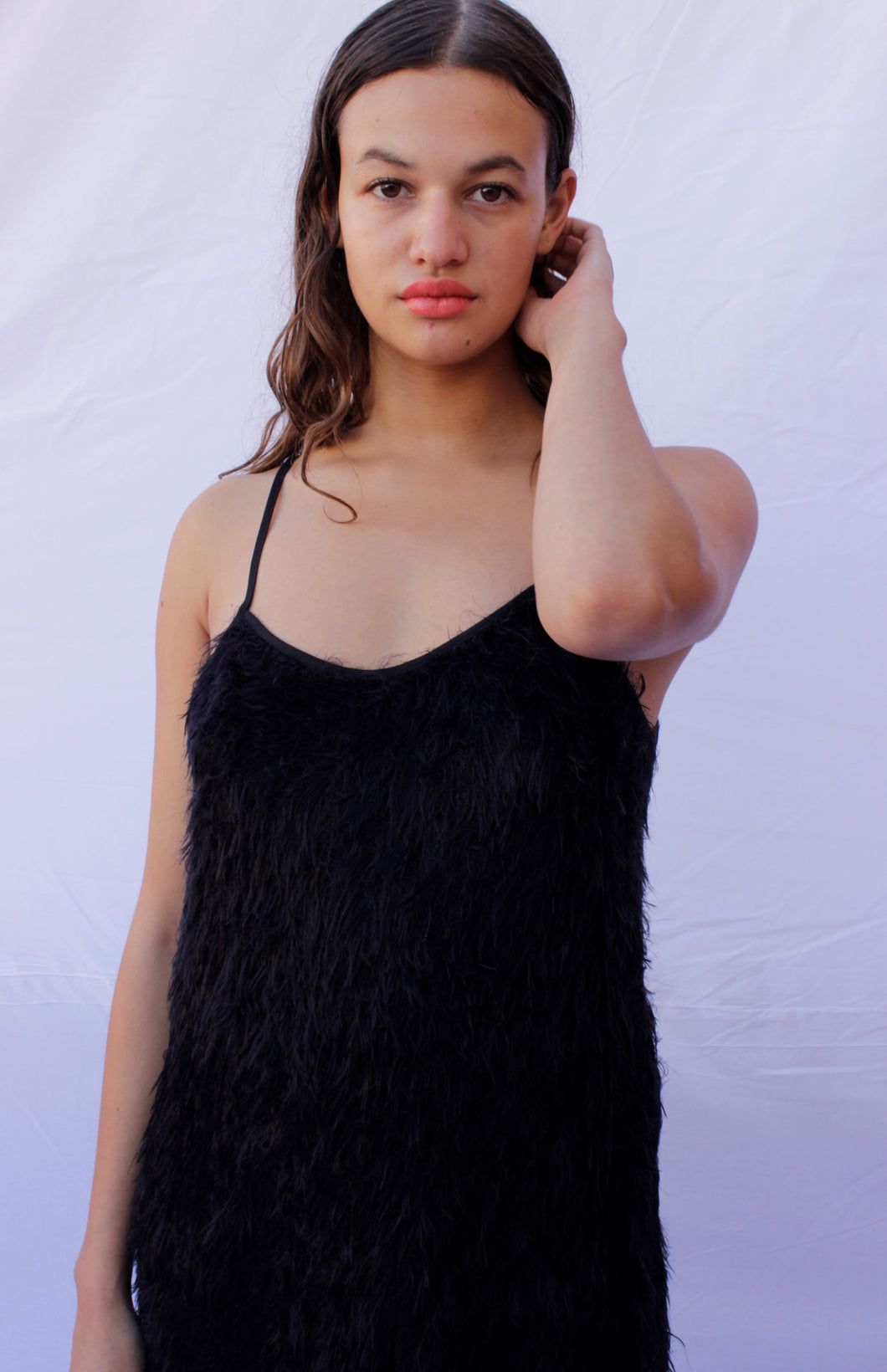 Black Fuzzy Dress